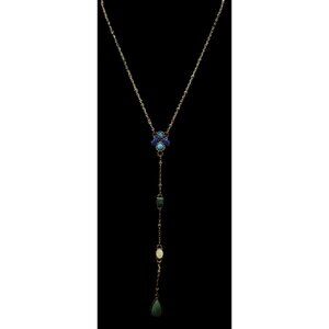 Bohemian Capwell + Co Karina Y Necklace With Genuine Gemstones